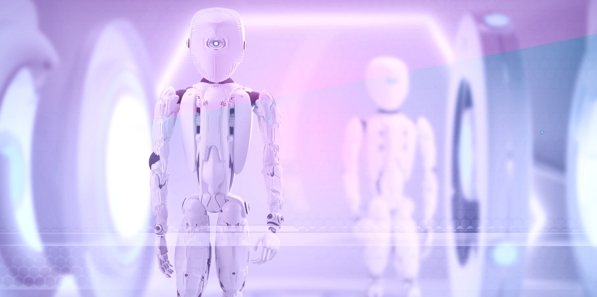 robots technology humanoids 3d-illustration